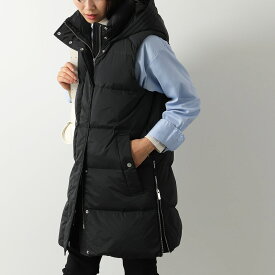 WOOLRICH ウールリッチ ダウンベスト ALSEA DOWN VEST CFWWOU0884FR UT1148 レディース フード付き ジレ ロング丈 100/BLACK