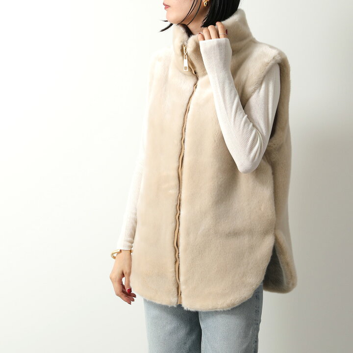 楽天市場】a point etc アポワンウテセ ファー ベスト GILET TARA タラ 