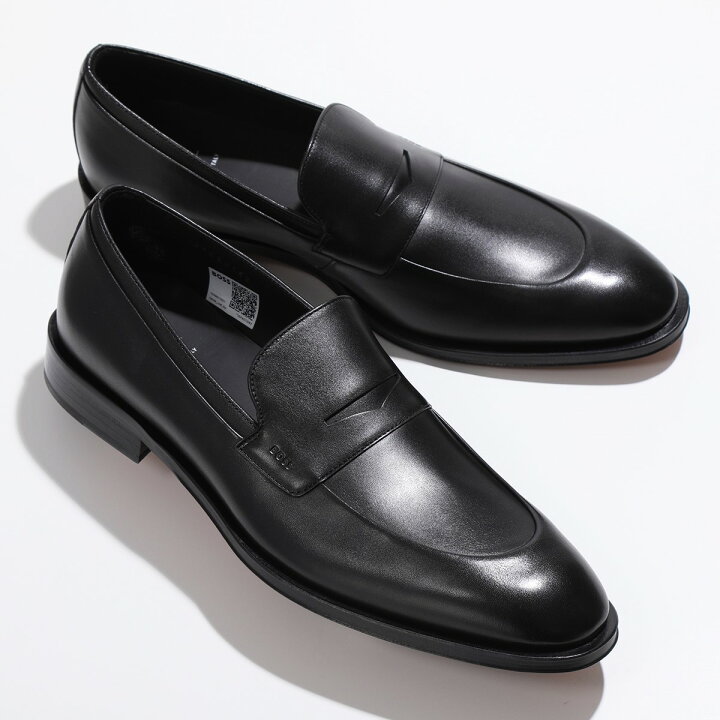 楽天市場】HUGO BOSS ヒューゴボス ローファー BLACK 50496075 メンズ 