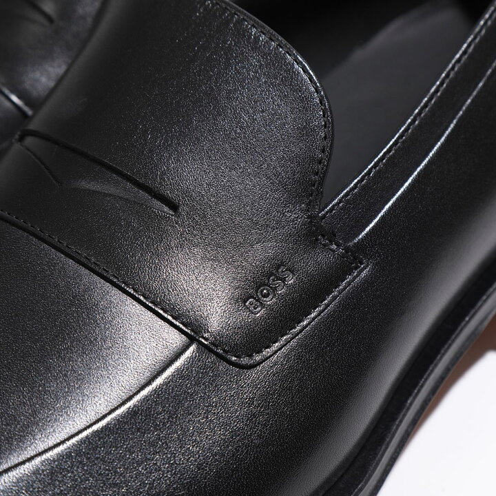 楽天市場】HUGO BOSS ヒューゴボス ローファー BLACK 50496075 メンズ 