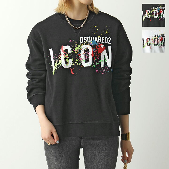楽天市場】DSQUARED2 ディースクエアード トレーナー ICON SPLATTER  