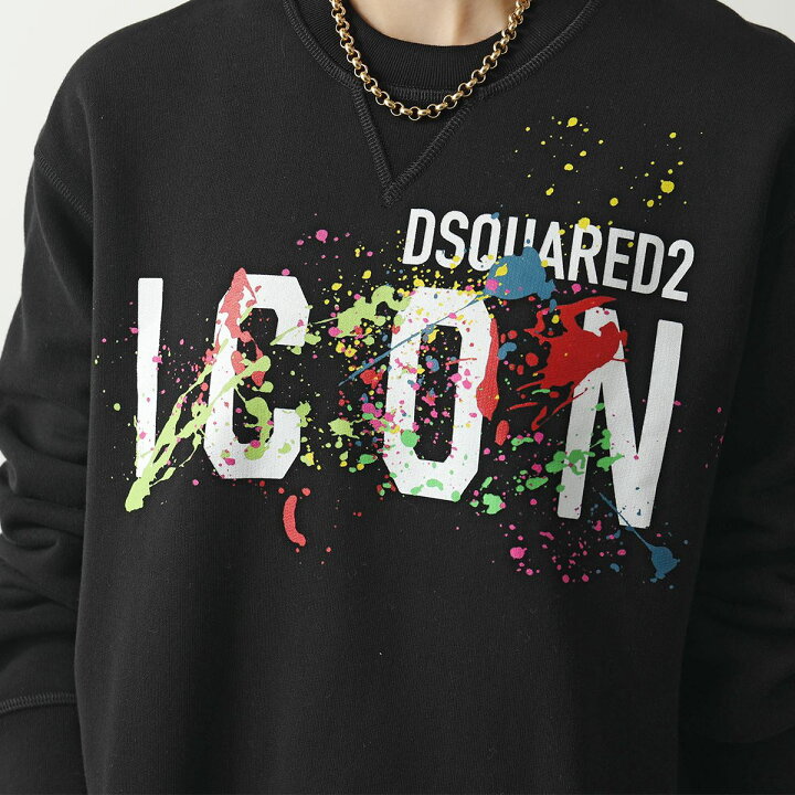 楽天市場】DSQUARED2 ディースクエアード トレーナー ICON SPLATTER 