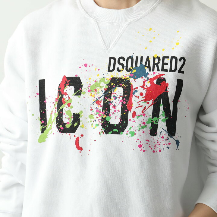 楽天市場】DSQUARED2 ディースクエアード トレーナー ICON SPLATTER 