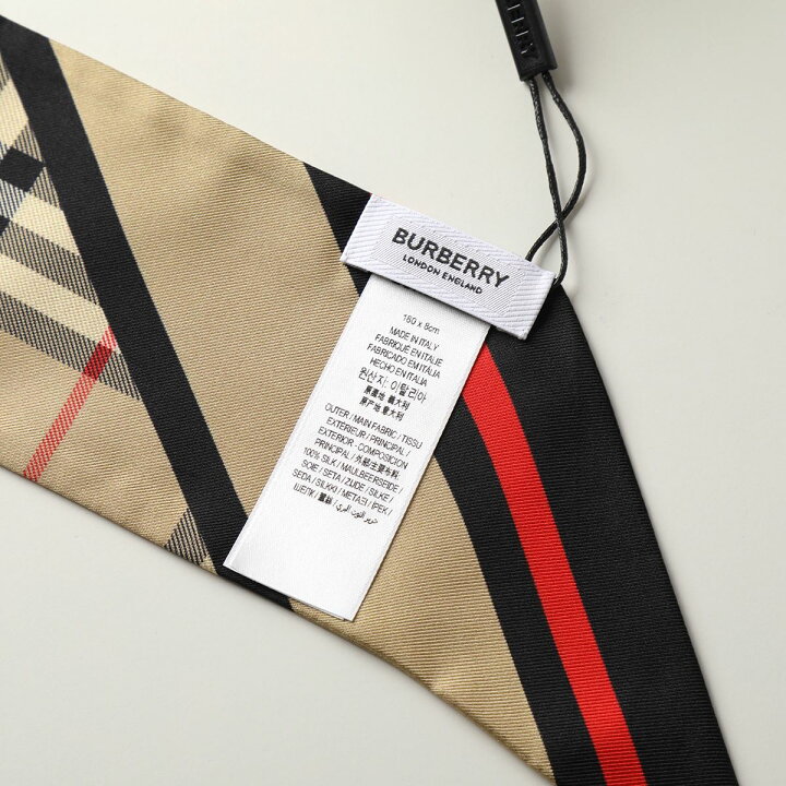 楽天市場】BURBERRY バーバリー スキニースカーフ SKINNY SCARF 