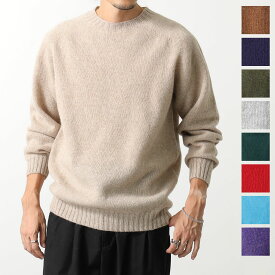 Harley of Scotland ハーレーオブスコットランド ニットセーター Crew Neck Sweater M2474/7 メンズ ウール クルーネック 丸首 長袖 カラー10色