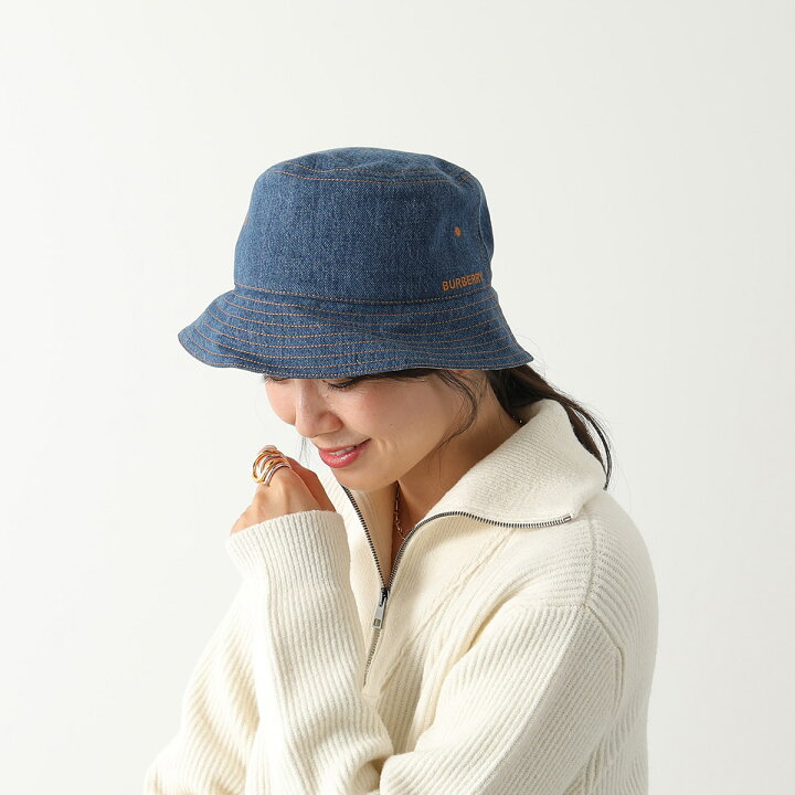 楽天市場】BURBERRY バーバリー バケットハット MH WASHED DENIM 