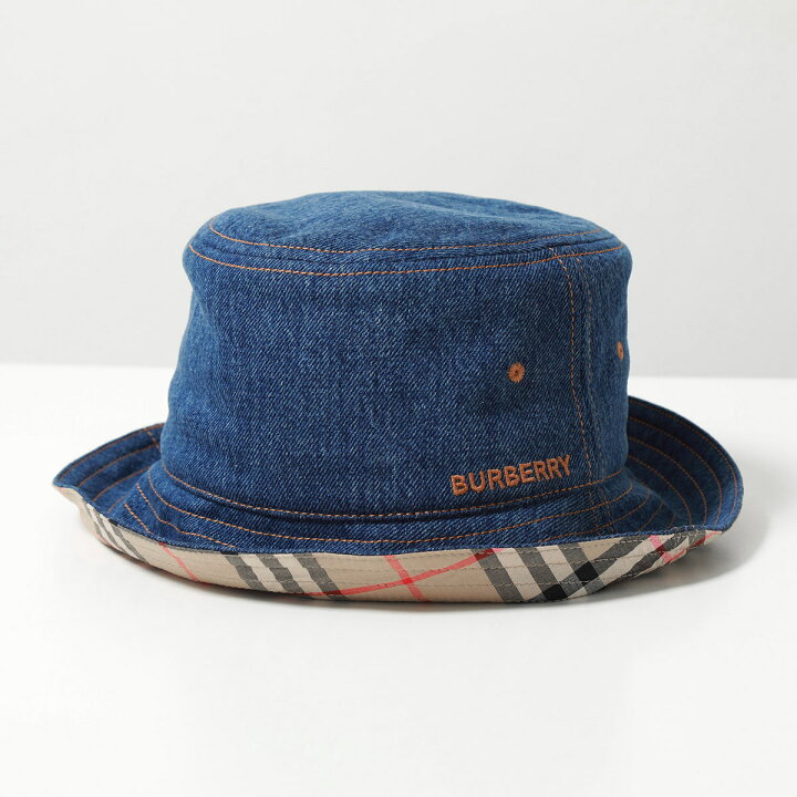 楽天市場】BURBERRY バーバリー バケットハット MH WASHED DENIM 