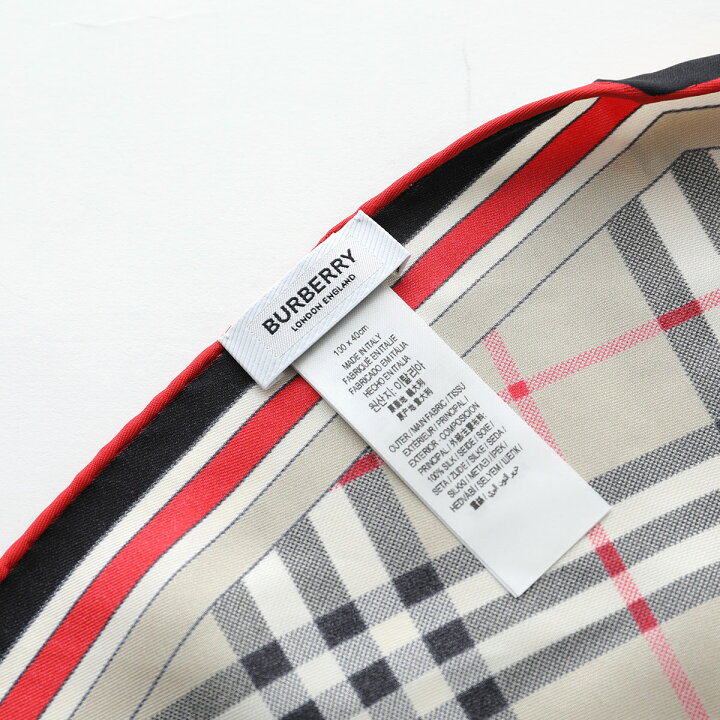 楽天市場】 BURBERRY バーバリー スカーフ SS LOSANGE 8072100 8072131 