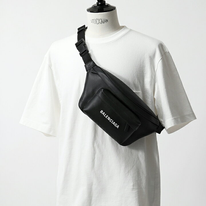 楽天市場 Balenciaga バレンシアガ Dlq 1000 エブリデイ ロゴ ベルトバッグ レザー ボディバッグ Black ユニセックス 鞄 メンズ インポートセレクト Musee
