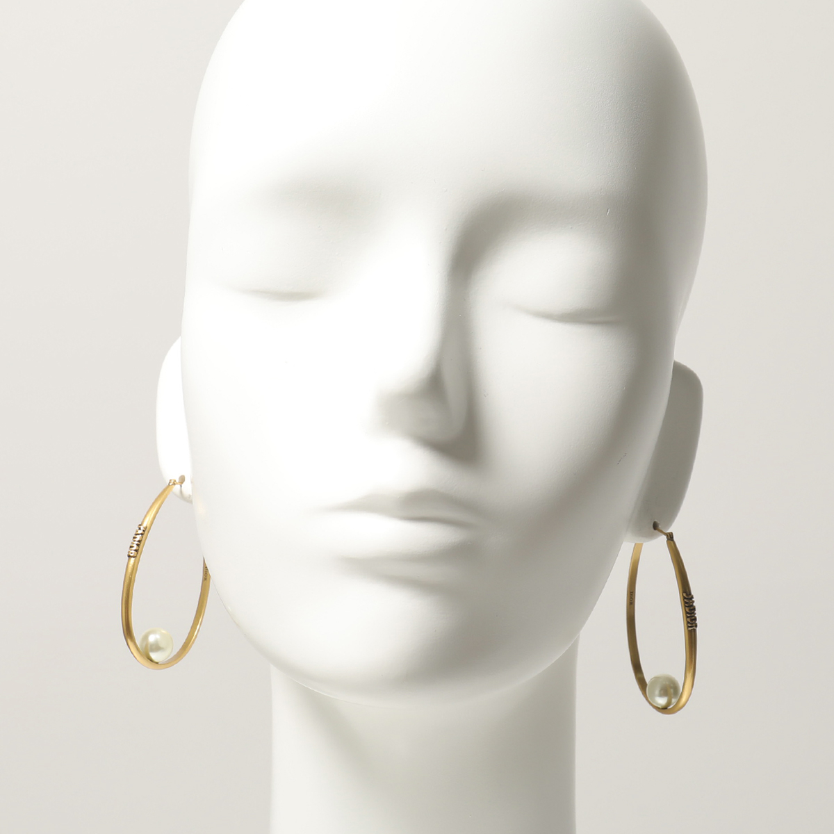 楽天市場】Dior ディオール E1251 ADRRS Long pearls hoops パール装飾 