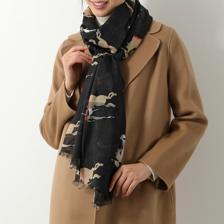 楽天市場】BURBERRY バーバリー ストール MU CHK EKD REPEAT GAUZE 