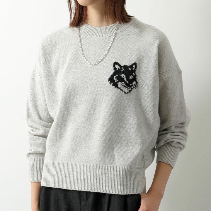 楽天市場】MAISON KITSUNE メゾンキツネ ニット FOX HEAD INTARSIA  