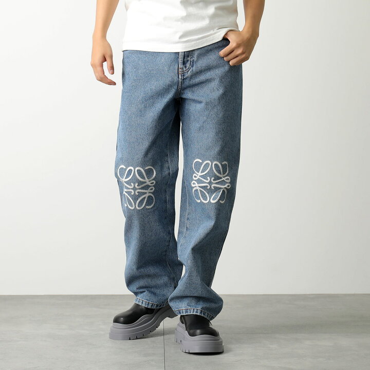 楽天市場】LOEWE ロエベ ジーンズ ANAGRAM BAGGY アナグラム バギー  