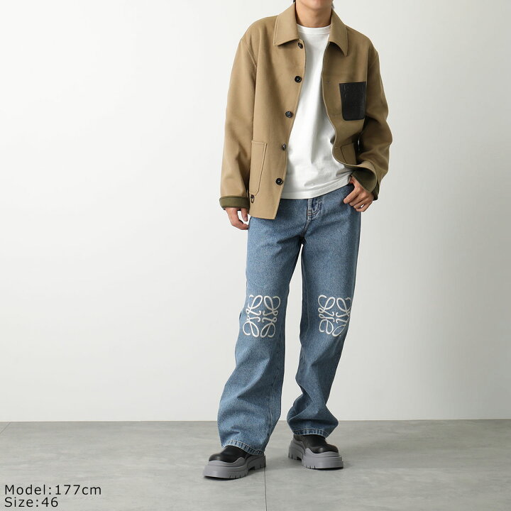 楽天市場】LOEWE ロエベ ジーンズ ANAGRAM BAGGY アナグラム バギー  