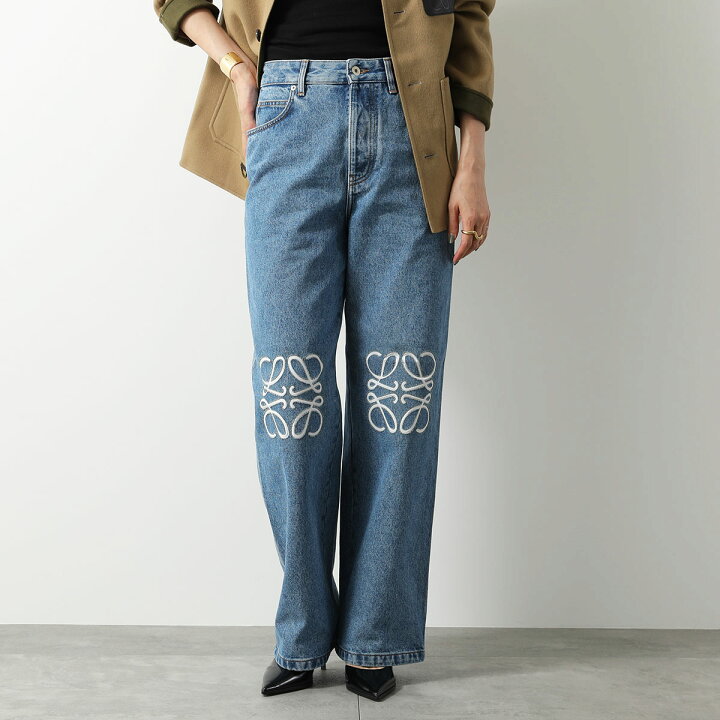 楽天市場】LOEWE ロエベ ジーンズ ANAGRAM BAGGY アナグラム バギー 