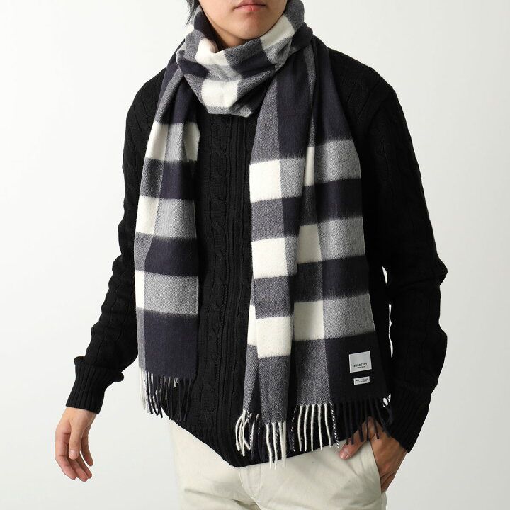 楽天市場】BURBERRY バーバリー マフラー HALF MEGA CHECK CASHMERE  