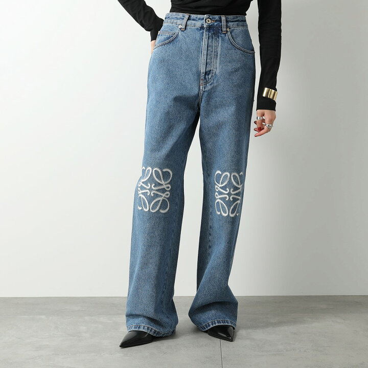 楽天市場】LOEWE ロエベ ジーンズ ANAGRAM BAGGY アナグラム バギー 