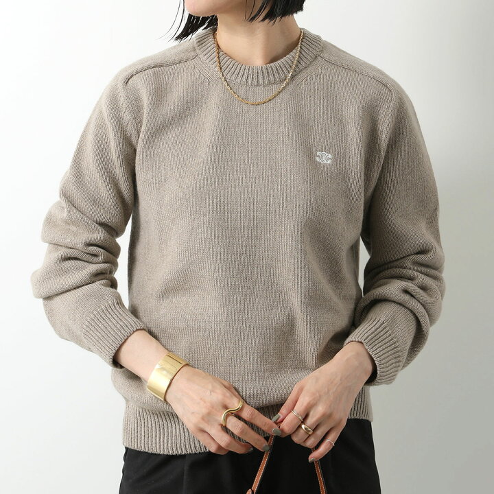 楽天市場】CELINE セリーヌ ニット PULL COL ROND BOXY TRIOMPHE 
