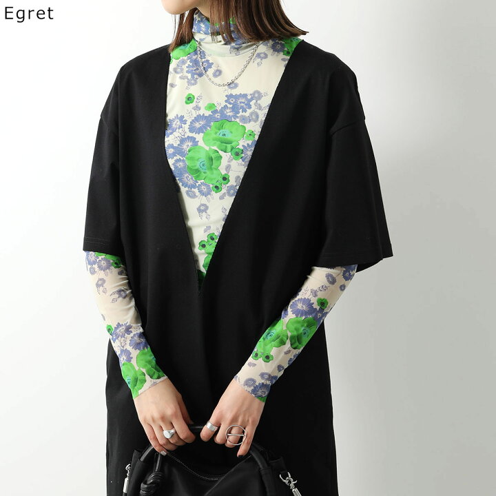楽天市場】GANNI ガニー シアー トップス Printed Mesh Long Sleeve 