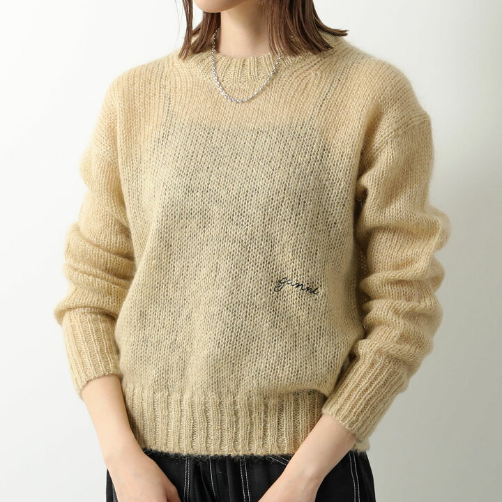 楽天市場】GANNI ガニー ニット Mohair O-neck Pullover K1918 2597 