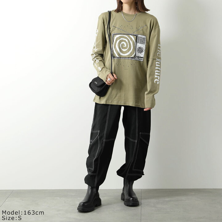 楽天市場】GANNI ガニー 長袖 Tシャツ Light Jersey Cat TV Long 