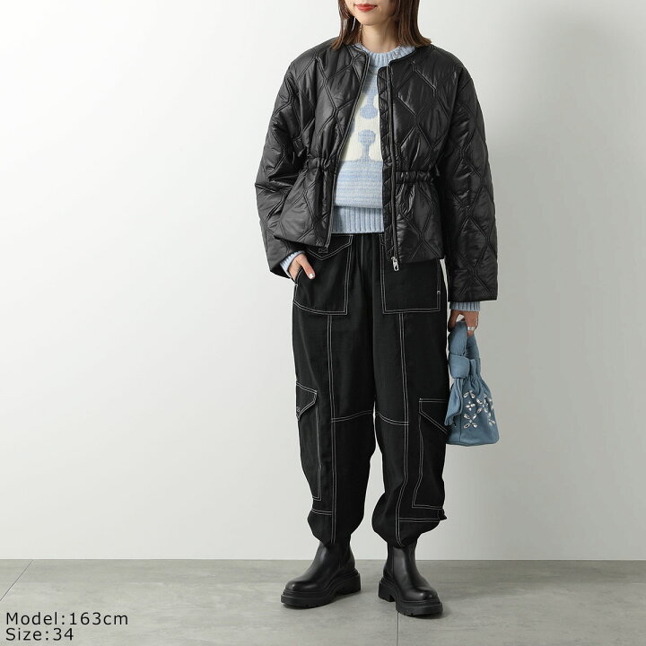 楽天市場】GANNI ガニー キルティングジャケット Shiny Quilt Jacket 