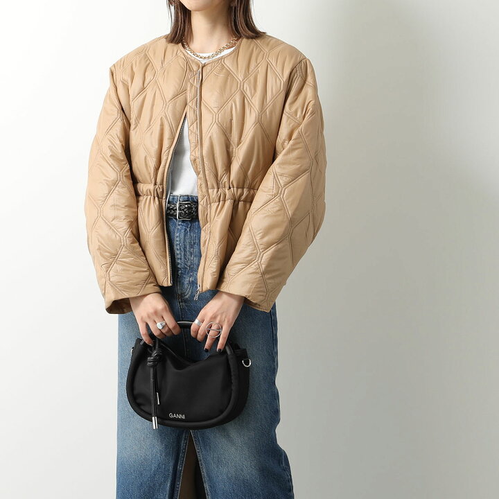 楽天市場】GANNI ガニー キルティングジャケット Shiny Quilt Jacket 