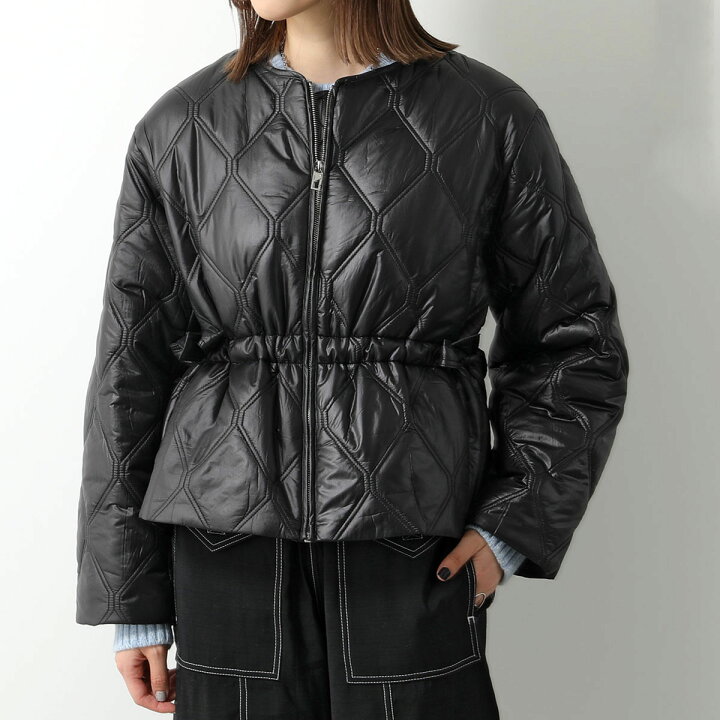 楽天市場】GANNI ガニー キルティングジャケット Shiny Quilt Jacket 