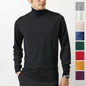 JOHN SMEDLEY ジョンスメドレー ニットトップス CHERWELL STANDARD FIT メンズ メリノウール タートルネック ハイゲージ 無地 カラー17色