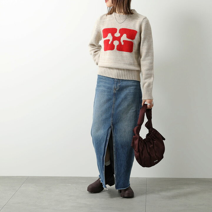 楽天市場】GANNI ガニー ハンドバッグ Occasion Small Hobo A5052 5855 