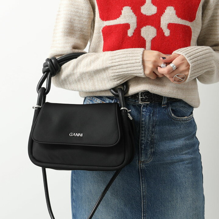 楽天市場】GANNI ガニー ハンドバッグ Knot Flap Over A4745 5719  