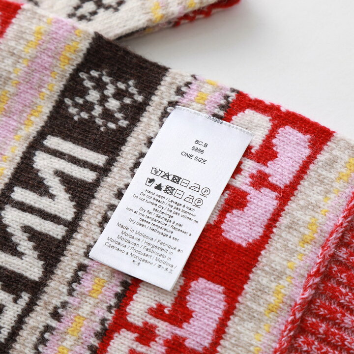 楽天市場】GANNI ガニー マフラー Graphic Wool Scarf A4988  