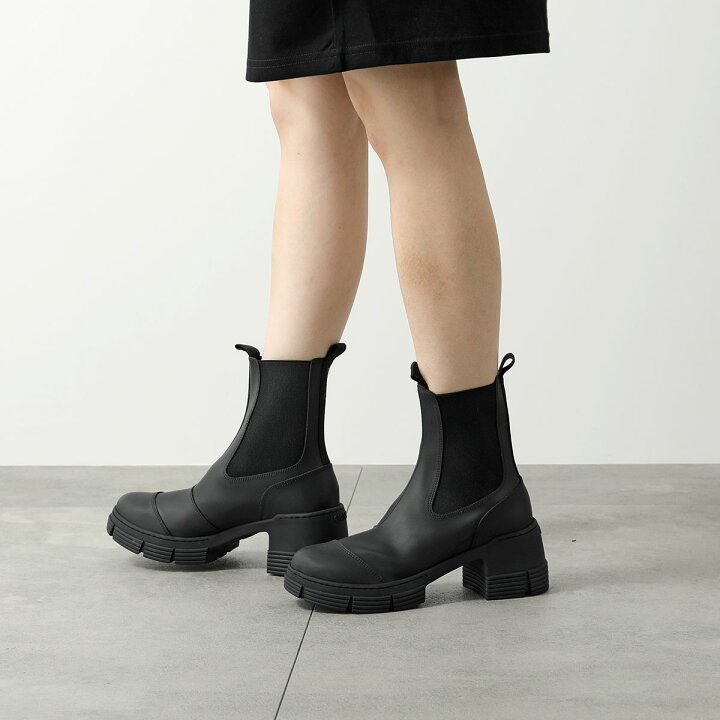 楽天市場】GANNI ガニー ショートブーツ Recycled Rubber Heeled City 