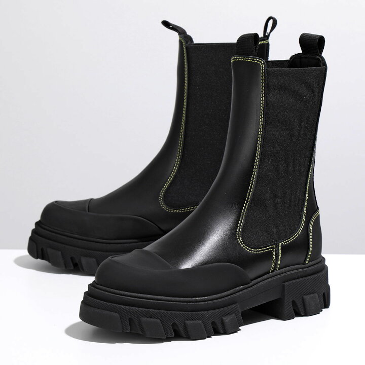 楽天市場】GANNI ガニー ショートブーツ Mid Chelsea Boot Yellow 