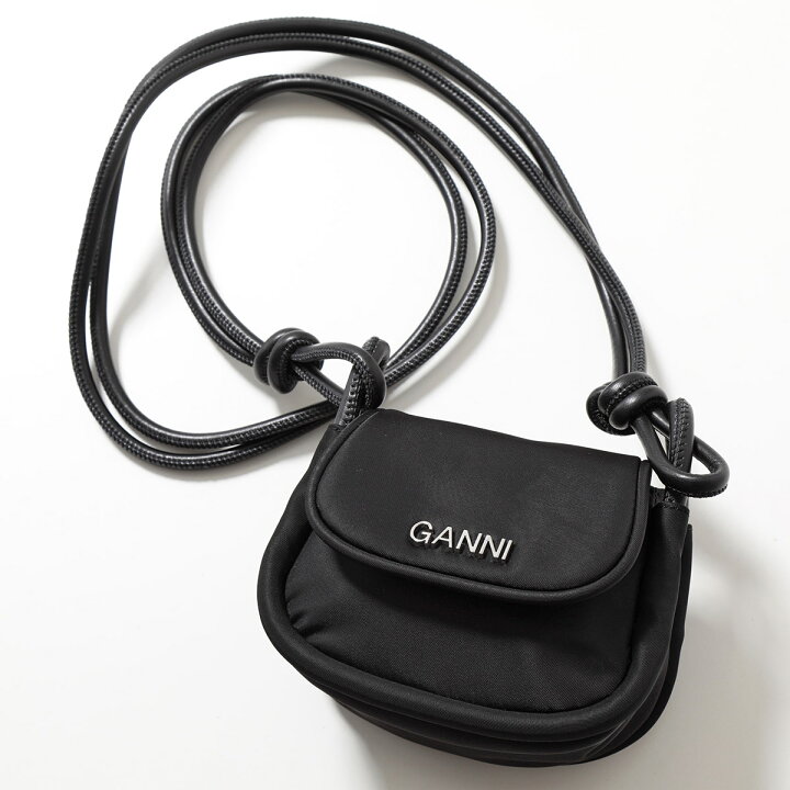 楽天市場】GANNI ガニー ショルダーバッグ Knot Mini Flap Over A4903  