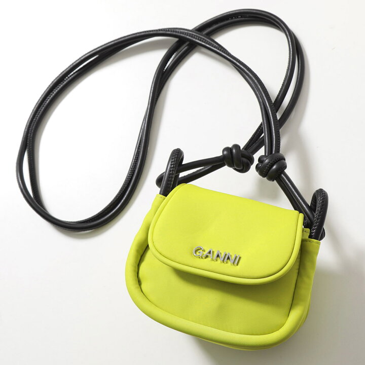 楽天市場】GANNI ガニー ショルダーバッグ Knot Mini Flap Over A4903 