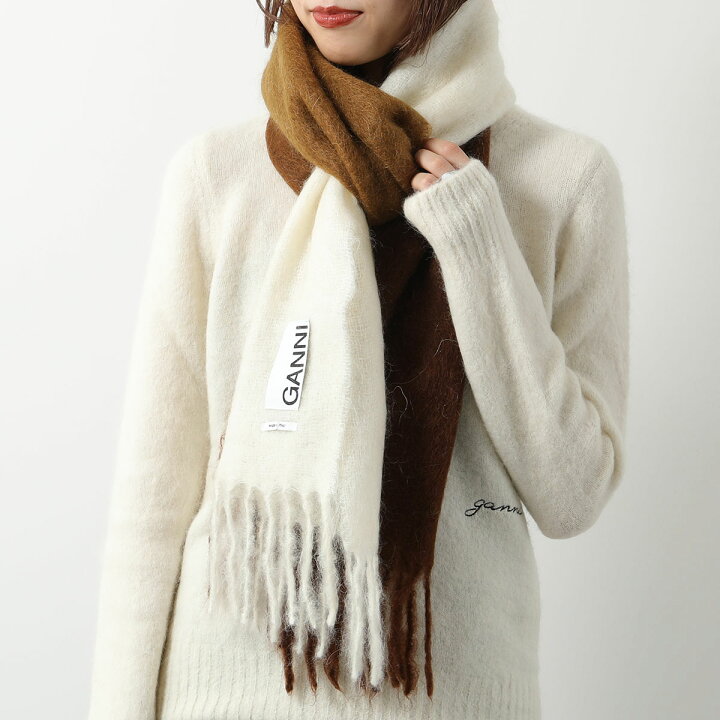 楽天市場】GANNI ガニー マフラー Mohair Gradient Scarf A5279 A5280  