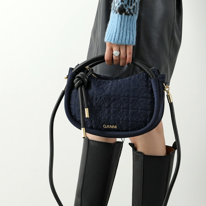 楽天市場】GANNI ガニー ハンドバッグ Knot Mini Bag Quilted A5173 