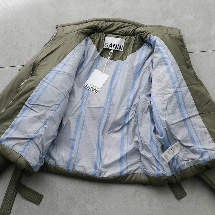 楽天市場】GANNI ガニー 中綿ジャケット Shiny Quilt Vest Jacket 