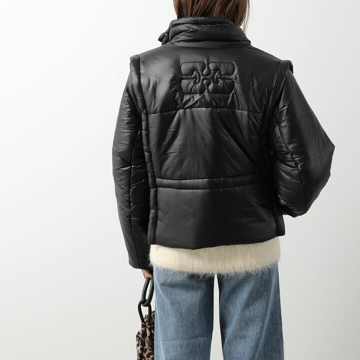 楽天市場】GANNI ガニー 中綿ジャケット Shiny Quilt Vest Jacket  