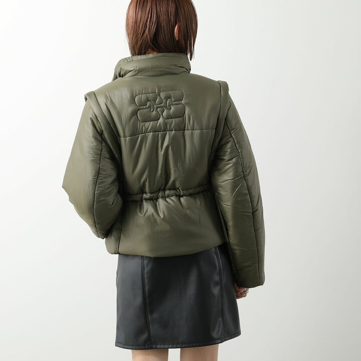 楽天市場】GANNI ガニー 中綿ジャケット Shiny Quilt Vest Jacket  