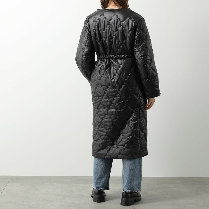 楽天市場】GANNI ガニー キルティングコート Shiny Quilt Long Coat 
