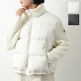 MONCLER モンクレール ダウンジャケット 9B00025 M1241 レディース ニット切替 アイコンパッチ スタンドカラー カラー2色