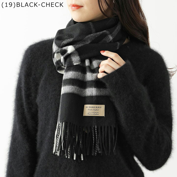 楽天市場】BURBERRY バーバリー マフラー チェック カシミアスカーフ 