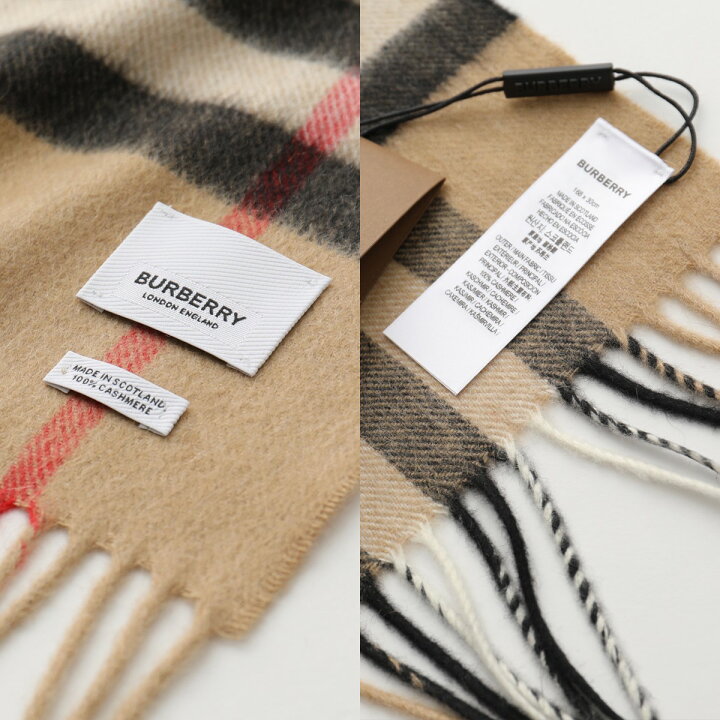 BURBERRY バーバリー カシミヤマフラー 超え 
