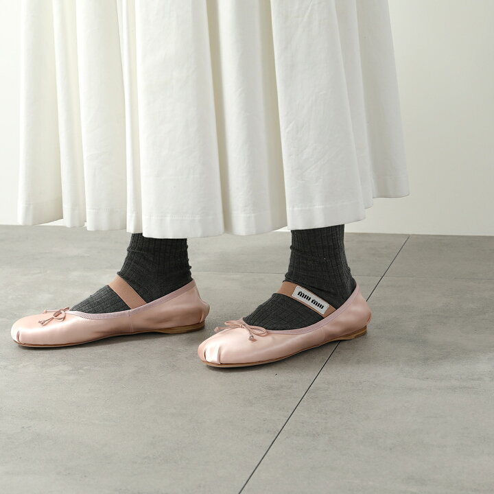 楽天市場】MIUMIU ミュウミュウ バレエシューズ 5F794D QU6 レディース  