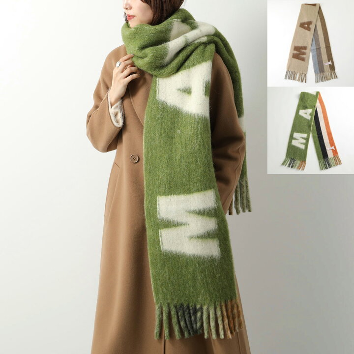 楽天市場】MARNI マルニ マフラー SCMC0103A0 UAW017 レディース ロゴ 