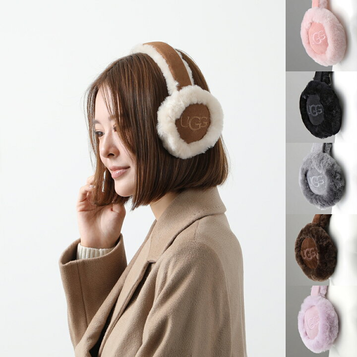 楽天市場】UGG アグ イヤーマフ W EMBROIDERED LOGO EARMUFF 