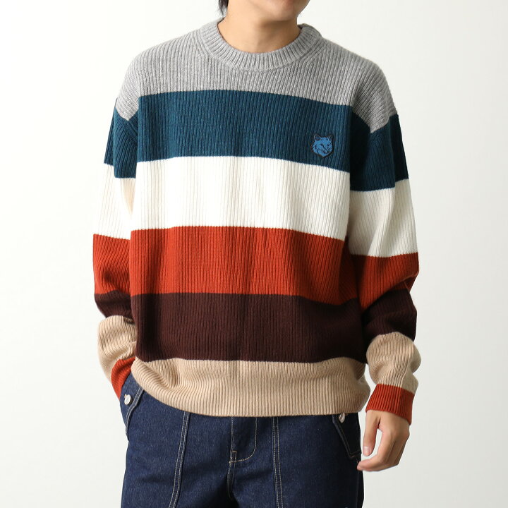 楽天市場】MAISON KITSUNE メゾンキツネ ニット BOLD FOX HEAD PATCH  