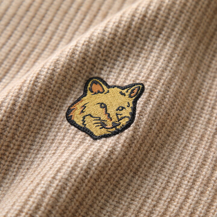 楽天市場】MAISON KITSUNE メゾンキツネ ニット BOLD FOX HEAD PATCH 